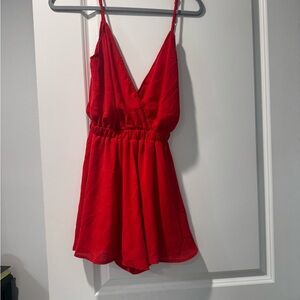 Show Me Your MuMu Red Romper